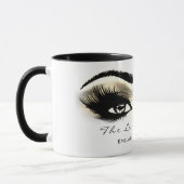 Mug Lashes Extension Maquillage Studio Gold Eyes Blanc (Gauche)
