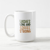 Mug - Lashes Long And Coffee Strong (Gauche)