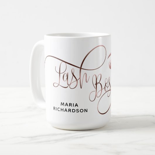 Mug Lashes rose Gold (Devant gauche)