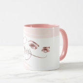 Mug Lashes rose Gold (Devant droit)