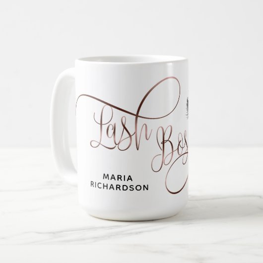 Mug Lashes rose Gold (Devant gauche)