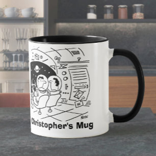 Mug L'astronaute a surpris de voir le courrier. Ajoute