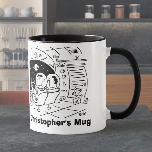 Mug L'astronaute a surpris de voir le courrier. Ajoute
