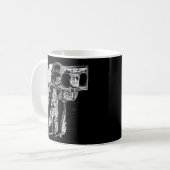 Mug L'Astronaute Abstrait Écouter L'Illustration Musiq (Devant gauche)