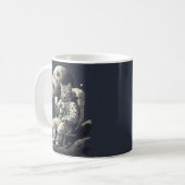 Mug L'astronaute Chat ayant une coupe de café (Devant gauche)