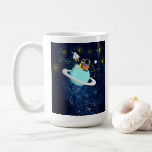 Mug L'astronaute de Galaxie prépare des cubes de caf