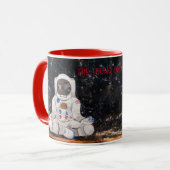Mug L'astronaute de méditation Le son du silence Coupe (Devant gauche)