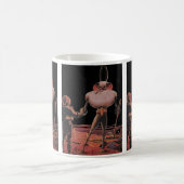 Mug L'astronaute de science-fiction vintage Shake Hand (Centre)