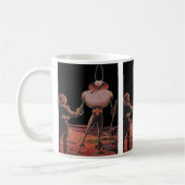 Mug L'astronaute de science-fiction vintage Shake Hand (Gauche)