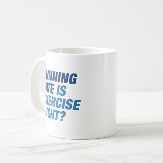 Mug Late de Running (Devant gauche)