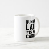 Mug Late de Running (Devant droit)
