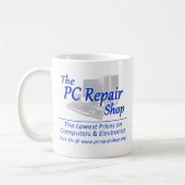 Mug L'atelier de réparations de PC (Gauche)