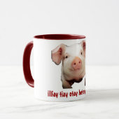 Mug Latin de tasse/porc (Devant gauche)
