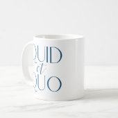 Mug Latin Quid et Quo Classic Education (Devant gauche)