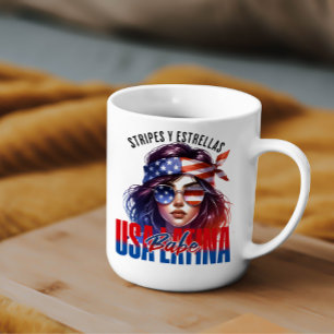 Mug Latina féminine Fête d'Indépendance du 14 juillet
