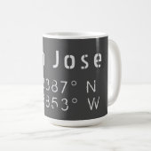 Mug Latitude de San Jose (Devant droit)