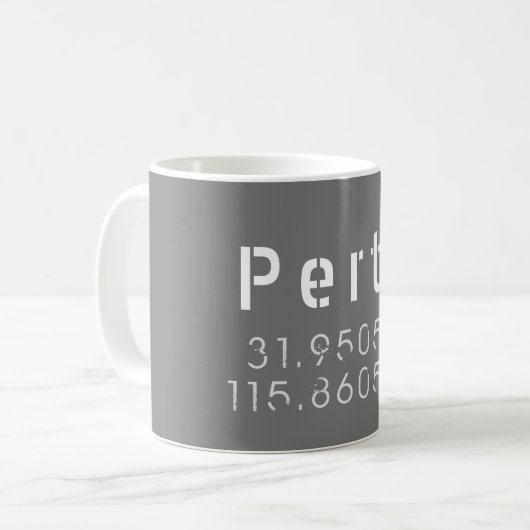 Mug Latitude et longitude (Devant gauche)