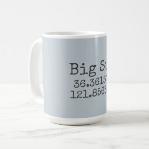 Mug Latitude et longitude de Big Sur