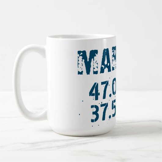 Mug Latitude et Longitude Marioupol désistés (Gauche)