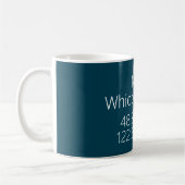 Mug Latitude Longitude de l'île Whidbey NAS (Gauche)