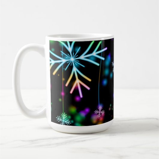 Mug L'atmosphère de Noël festive et animée de Slippery (Gauche)