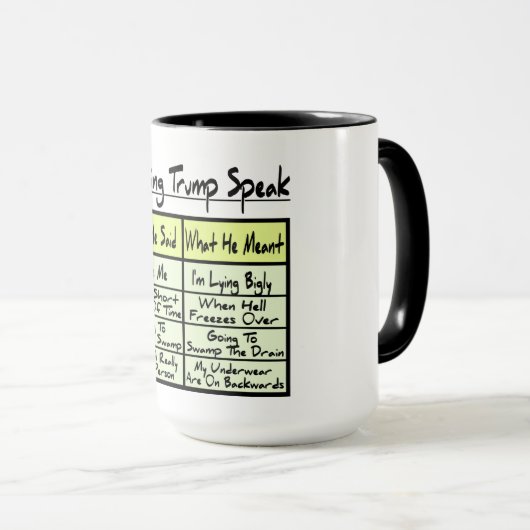 Mug L'atout de décodage parlent (Devant droit)