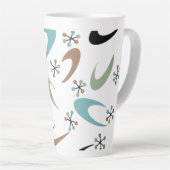 Mug latte atomique du milieu du siècle (Angle droit)