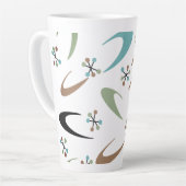Mug latte atomique du milieu du siècle (Angle gauche)
