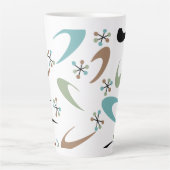 Mug latte atomique du milieu du siècle (Devant)
