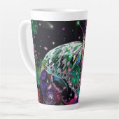 Mug latte au papillon Green Hope (Angle gauche)