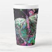 Mug latte au papillon Green Hope (Devant)