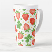 Mug latte aux fraises (Angle droit)