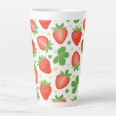 Mug latte aux fraises (Devant)