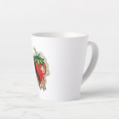 Mug latte aux fraises (Angle droit)