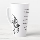 Mug Latte Avec Belle Conception (Angle gauche)
