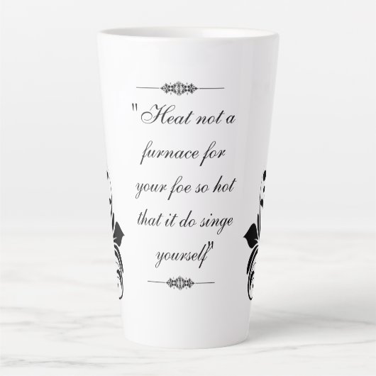 Mug Latte Avec Belle Conception (Devant)