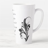 Mug Latte Avec Belle Conception (Droite)