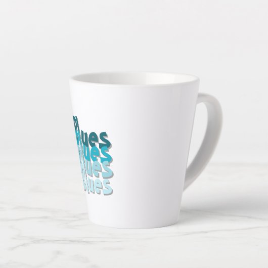 Mug Latte Blues (Angle droit)