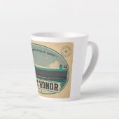 Mug Latte Carte Postale Honneur ARC (Angle droit)