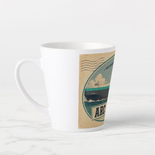 Mug Latte Carte Postale Honneur ARC (Gauche)