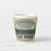 Mug Latte Carte Postale Honneur ARC (Devant)