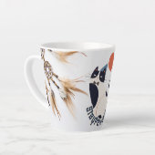 Mug Latte Chat Tuxedo StayPawsitive à Silhouette M (Angle gauche)