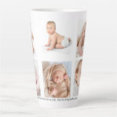 Mug Latte Collage Photo de Bébé (Devant)