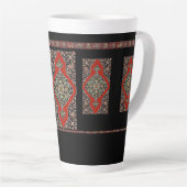 Mug latte d'art populaire arménien (Angle droit)