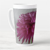 Mug latte de fleurs violettes (Angle gauche)