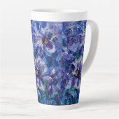 Mug latte de l'appel pourpre - 17oz (Angle droit)