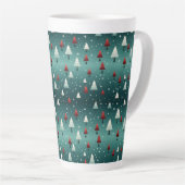 Mug latte de l'arbre de Noël (Angle droit)