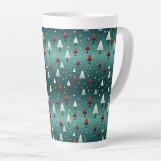 Mug latte de l'arbre de Noël