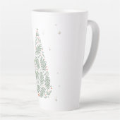 Mug latte de l'arbre de Noël (Angle droit)