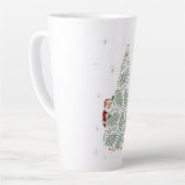 Mug latte de l'arbre de Noël (Angle gauche)